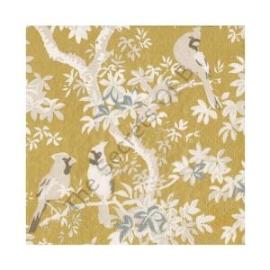 Scenic Songbirds Gold ve Fildişi Öğle Yemeği Peçetesi 20li Paket