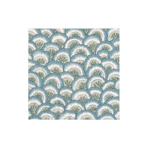 Pontchartrain Scallop Blue Cocktail Napkins - 20 Per Package