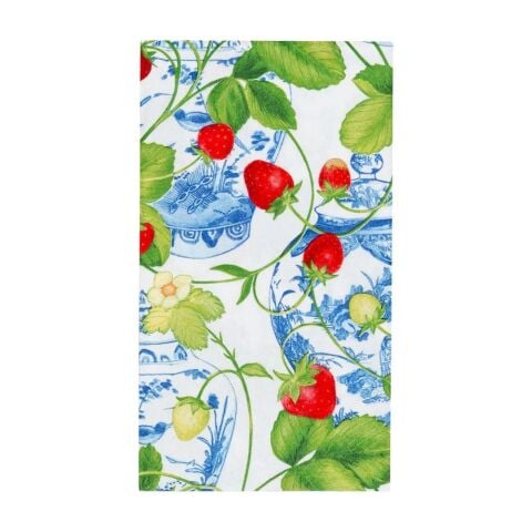 Strawberries And Cream Guest Towel Napkins  15 Per Package