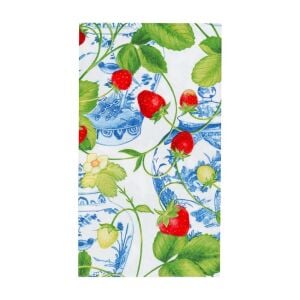 Strawberries And Cream Guest Towel Napkins  15 Per Package