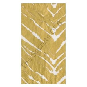 Go Wild Beyaz ve Gold Misafir Peçetesi 15li Paket
