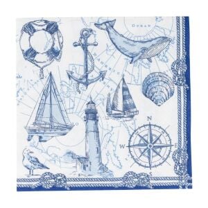 To The Lighthouse Luncheon Napkins  20 Per Package