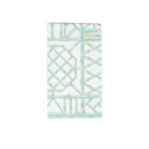 Bamboo Screen Robin's Egg Paper Linen Guest Towel Napkins - 12 Per Package