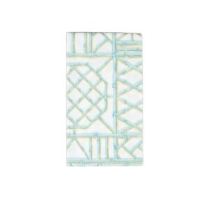 Bamboo Screen Robin's Egg Paper Linen Guest Towel Napkins - 12 Per Package
