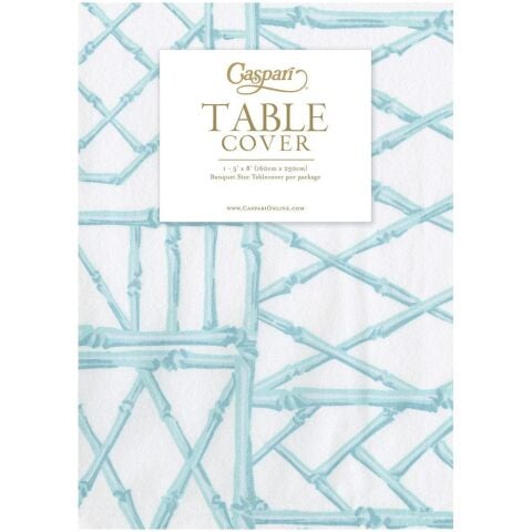 Bamboo Screen Robin's Egg Paper Linen Table Covers - 1 Each