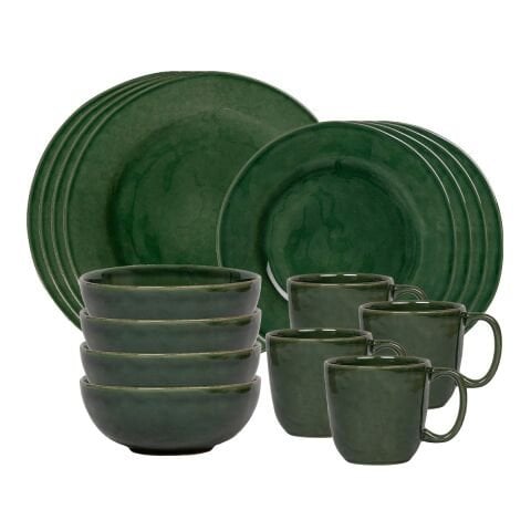 Puro 16pc Place Setting - Basil (KS01/29, KS02/29, KS07/29, KS46/29)