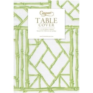Bamboo Screen Moss Green Paper Linen Table Covers - 1 Each
