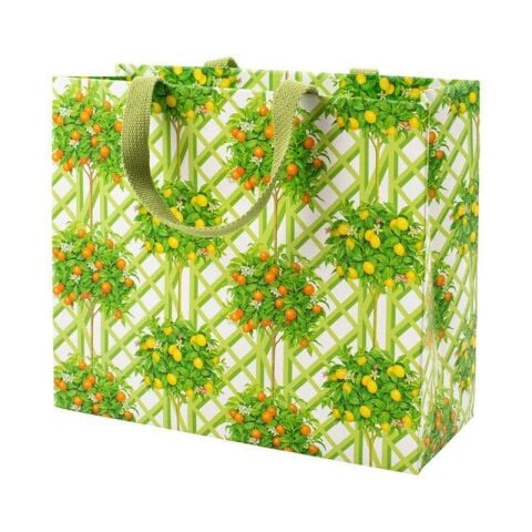 Citrus Topiaries Large Gift Bag in White - 1 Each