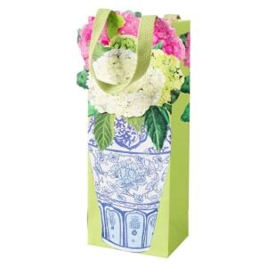 Hydrangea Summer Şarap Şişesi Hediye Çantası