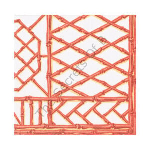 Bamboo Screen Mercan Kağıt Dokulu Öğle Yemeği Peçetesi 15li Paket