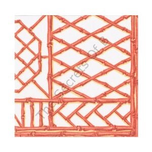 Bamboo Screen Mercan Kağıt Dokulu Öğle Yemeği Peçetesi 15li Paket