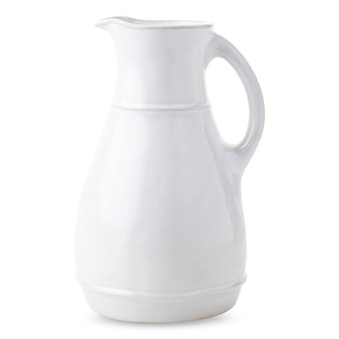 Puro Ceramic Pitcher - Whitewash