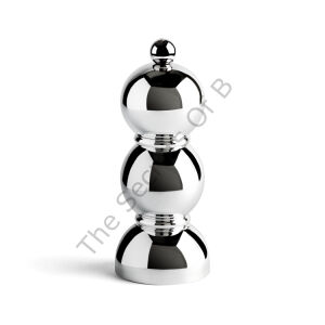 Krom Mini Bobin Tuz ve Karabiber Değirmeni 14 cm