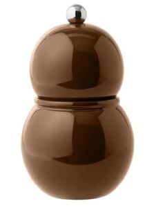 Bobbin Çikolata Rengi Lake Tuz ve Karabiber Öğütücü 12 cm