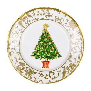 Gilded Tree Kağıt Salata ve Tatlı Tabağı 8li Paket
