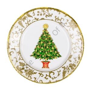 Gilded Tree Kağıt Salata ve Tatlı Tabağı 8li Paket