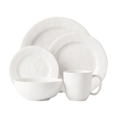 Puro 5pc Place Setting - Whitewash (KS01/10, KS02/10, KS03/10, KS07/10, KS46/10)