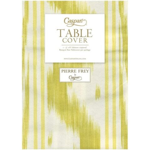 Toile De Nantes Yellow Paper Linen Table Covers - 1 Each