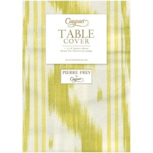 Toile De Nantes Yellow Paper Linen Table Covers - 1 Each