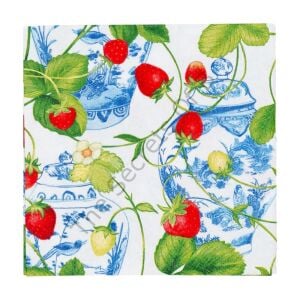 Strawberries And Krem Kokteyl Peçetesi 20li Paket