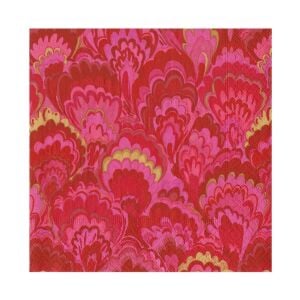 Marbled Ceramica Red & Fuchsia Luncheon Napkins