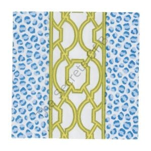 Knots And Spots Mavi ve Yeşil Kokteyl Peçetesi 20li Paket