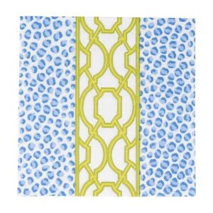 Knots And Spots Mavi ve Yeşil Öğle Yemeği Peçetesi 20li Paket