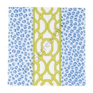 Knots And Spots Mavi ve Yeşil Öğle Yemeği Peçetesi 20li Paket