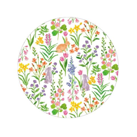 Bunny Field Paper Salad & Dessert Plates - 8 Per Package
