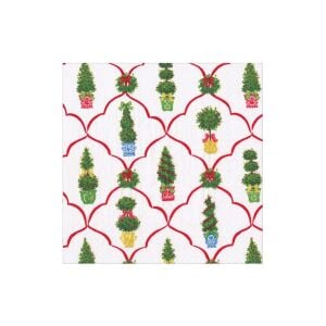 Petit Jardin de Noel Cocktail Napkins - includes 20 Cocktail Napkins