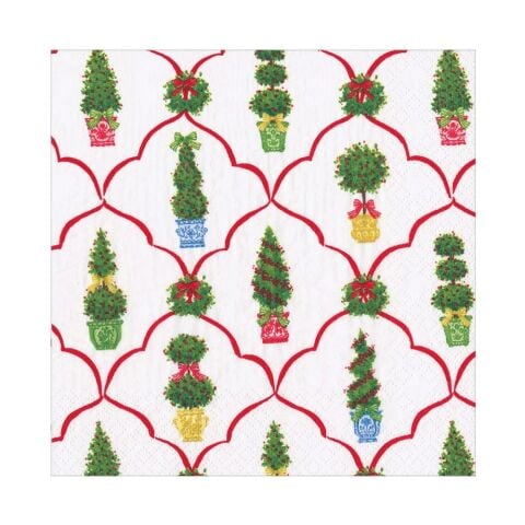 Petit Jardin De Noel Luncheon Napkins - includes 20 Luncheon Napkins