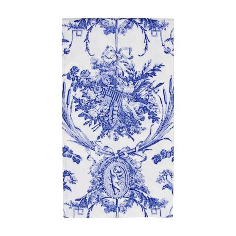 Romantic Toile Blue Guest Towel Napkins - 15 Per Package