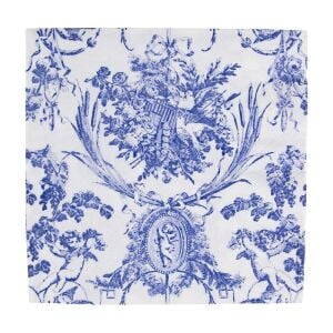 Romantic Toile Blue Luncheon Napkins - 20 Per Package