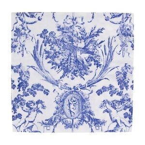 Romantic Toile Blue Luncheon Napkins - 20 Per Package