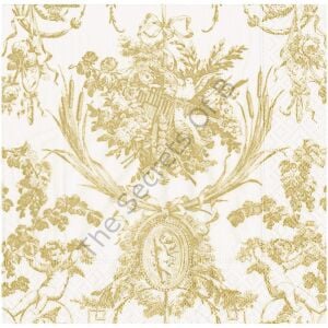 Romantic Toile Gold Yemek Peçetesi 20li Paket