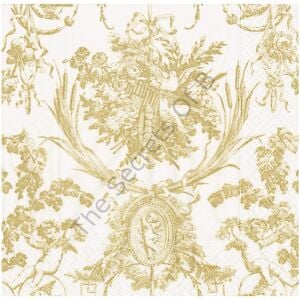 Romantic Toile Gold Yemek Peçetesi 20li Paket