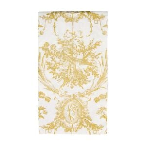 Romantic Toile Gold Guest Towel Napkins - 15 Per Package