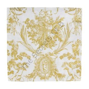 Romantic Toile Gold Öğle Yemeği Peçetesi 20li Paket