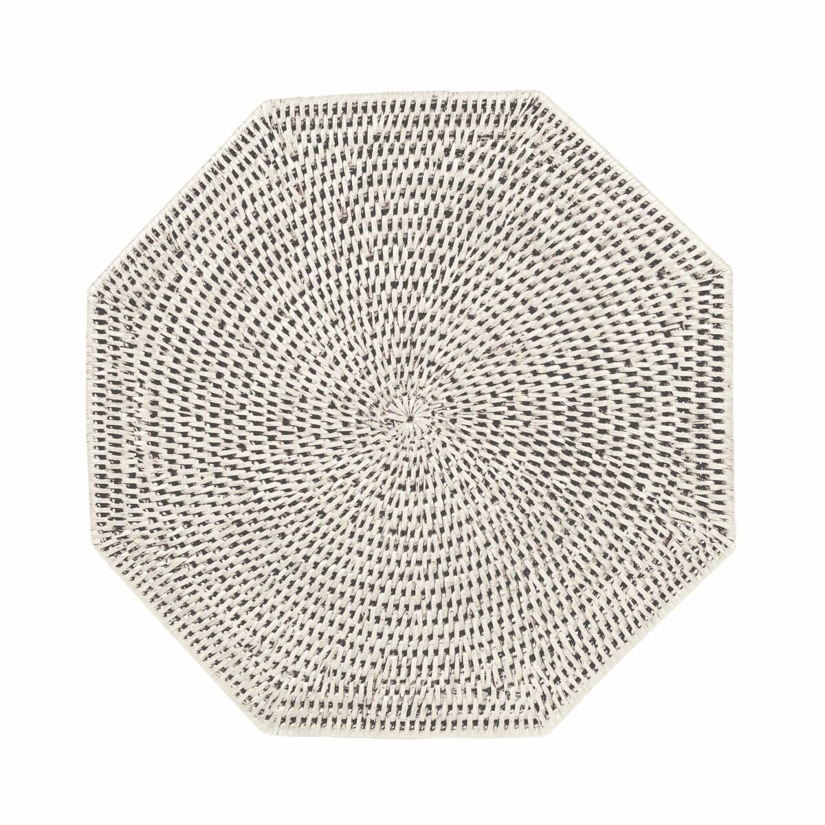Rattan Octagonal Amerikan Servis Krem 1 Amerikan Servis