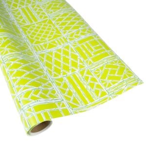 Bamboo Screen in Green Gift Wrap  1 Continuous Roll of Wrapping Paper