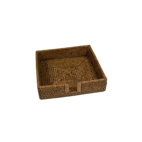Rattan Dinner Napkin Holder in Natural - 1 Napkin Holder