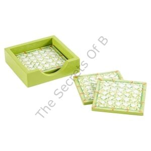 Trellis 4lü Kare Lake Bardak Altlığı Seti