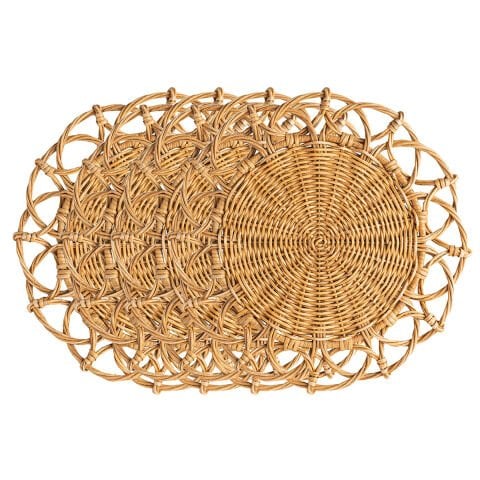 Provence Rattan Placemat Set/4 - Natural