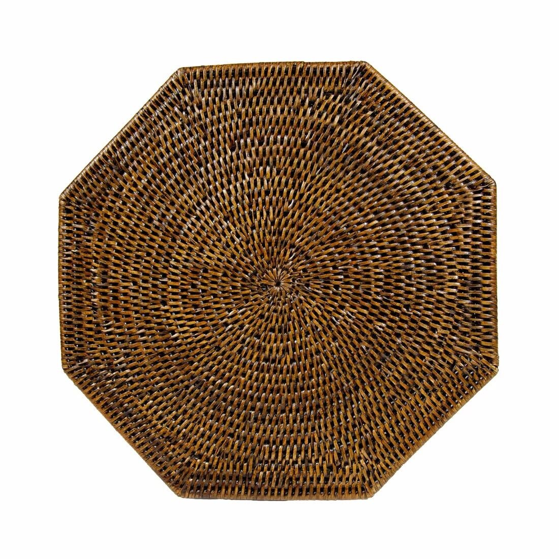 Rattan Octagonal Placemat in Natural - 1 Placemat