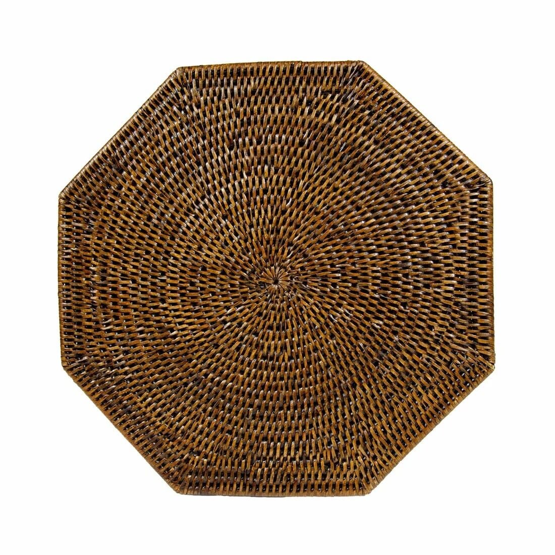 Rattan Octagonal Amerikan Servis Doğal 1 Amerikan Servis
