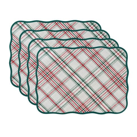 Merry Tartan Placemat Set/4