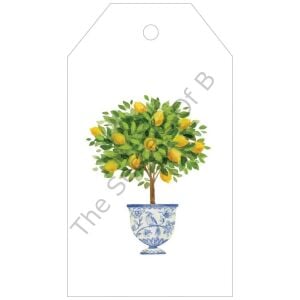 Lemon Topiary Dekoratif Hediye Etiketi 4li Paket