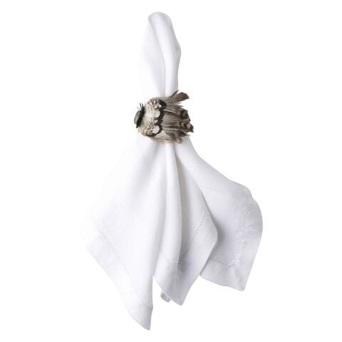 Feather Napkin Ring - Espresso