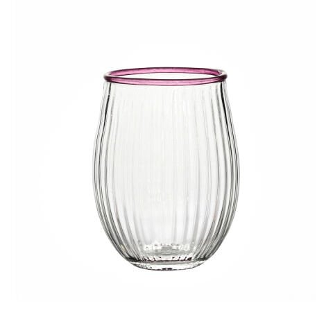 Nell Stemless Wine Glass - Blush