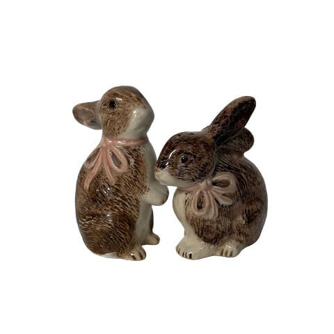 Clever Creatures Bunny Salt and Pepper Set/2pc - Napoleon & Josephine - Multi